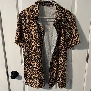 Designer cheetah polo